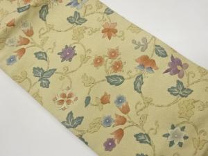 花唐草模様織出し名古屋帯